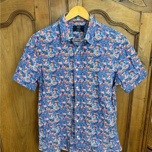 1901 Tropical Flamingo Print Shirt